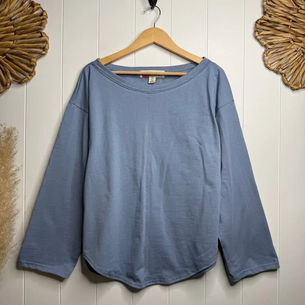 Free People pullover top cotton long sleeve shirt